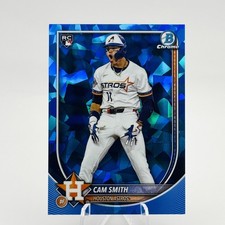 CAM SMITH Image Variation Sapphire Refractor 2025 Bowman Chrome #77 (RC) Astros