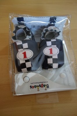 Paar Babyschuhe Größe 16 Naturleder-Schühchen Playshoes Leder blau Lauflernschuh