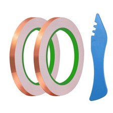 1/4 Inch Copper Foil Tape for Stained Glass 2 Roll 1/4 In