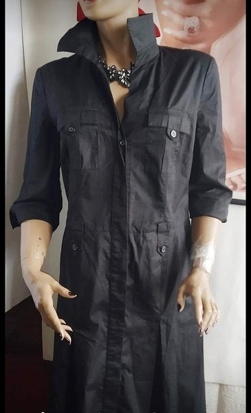 Women Betty Barclay Dress Black Cotton 38 / M / 46 #5T2I
