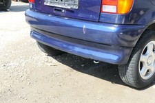 VW Polo 6N Stoßstange hinten nur Oberteil  2-geteilte Heckstoßstange blau LB5N