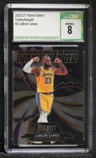 2020-21 Panini Select Turbocharged LeBron James #2 CSG 8 9l4