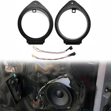For Chevy/GMC/Buick 6.5" Door Car Door Speaker Wire Adapter Harness Spacer Rings