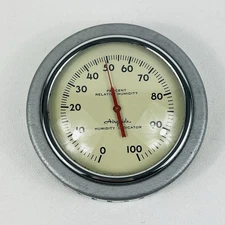 Vintage AIRGUIDE Percent Relative Humidity Indicator Barometer Gauge WORKING