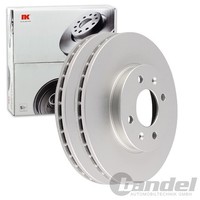 2X Nk Bremsscheiben 256Mm BelÜFtet Vorne Passend FÜR Hyundai Accent I20 Solaris