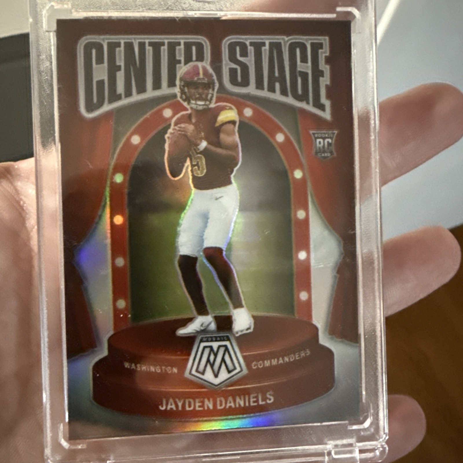 2024 Panini Mosaic - Center Stage Jayden Daniels #8 Silver Prizm (RC)