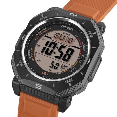 CASIO PRO TREK PRG-69-4JF Climber Line Digital Men's Watch Black Orange Solar