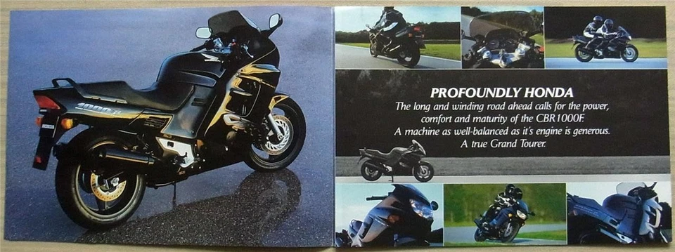 HONDA CBR1000F MOTORCYCLE Sales Brochure Oct 1998 #BR9906 - Image 2 of 4