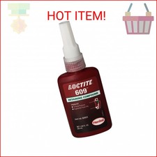 Loctite 135512 Green 609 Medium Strength Retaining Compound, 50 mL Bottle