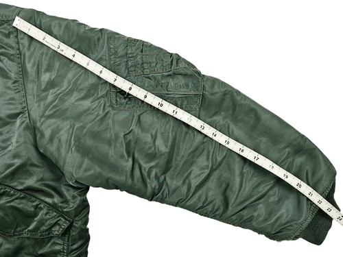*HOT Men's ALPHA INDUSTRIES JACKET FLYER'S @ CWU-R BOMBER MILITARY LINED GRAY L - Picture 14 of 16
