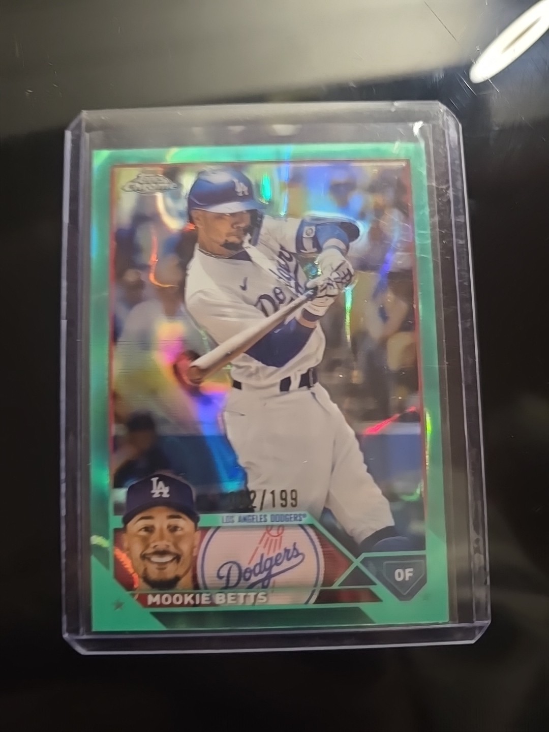 2023 Topps Chrome - Mookie Betts #150 Aqua Lava Refractor /199