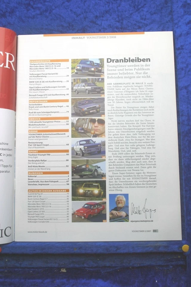 YOUNGTIMER 2/08 Mercedes 190 E 2,3 16V 2,5 16V BMW 520I E28 Triumph TR8 Coupe - Immagine 2 di 2