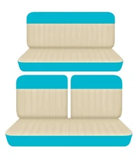 Fits 1951 Dodge Coronet club coupe Front 50/50 top and rear bench seat covers