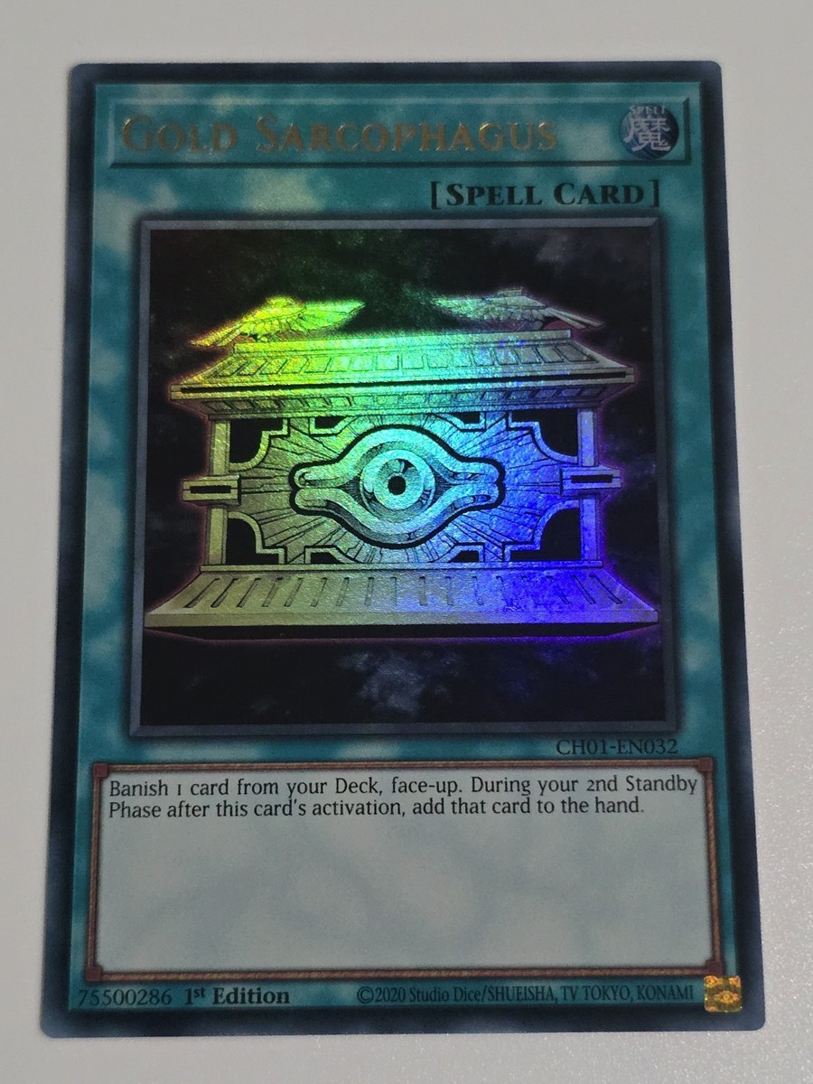 yugioh gold sarcophagus card Buy (100+ Cards)  Deck Box for Trading Games Online in India Each Gold Sarcophagus offers 1 of 3 world premiere cards that can fit into nearly any deck Shining Sarcophagus (series) - Yugipedia