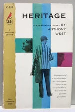 HERITAGE by Anthony West vintage paperback 1957 gc Novel Famous Parents
