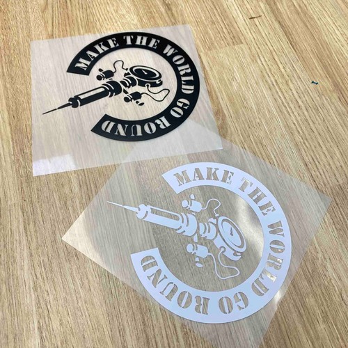 VAULT-TEC logo Fallout inspired Die cut fuel cap cover decals Car accessories - Picture 5 of 11