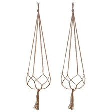  2 Pack 48 Inches Large Macrame Plant Hanger Rope to Hang Flower Pot Plant 