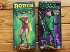 Moebius 1/8 Scale Robin 951 & Riddler 954 DC Comics Model Kits