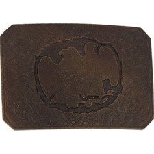 Us War Eagle Western Civil War Union Officer Art 1970s NOS Vintage Belt Buckle