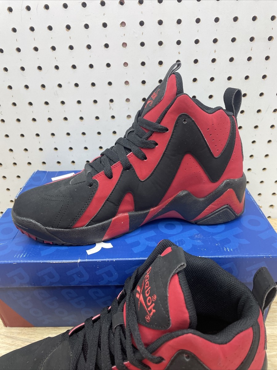 Size 7.5 - Reebok Kamikaze 2 Mid Blackflash Red for sale online | eBay