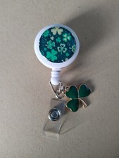 Nurse Gift, Scrubs, Pharmacist, Medical, St. Patrick Retractable ID Badge Reel