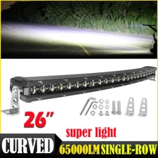 26inch Curved LED Light Bar Flood Spot Combo Offroad Driving 4X4 Truck 28" 29"