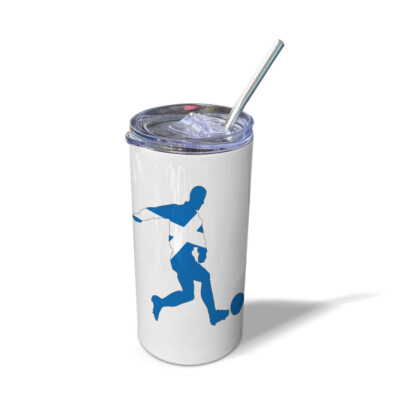 Travel Mug Tumbler Soccer Player Scotland Sports Soccer Thermal Coffee Cup