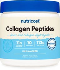 Nutricost Grass-Fed Collagen Powder 4 oz Unflavored - Gluten Free and Non-GMO
