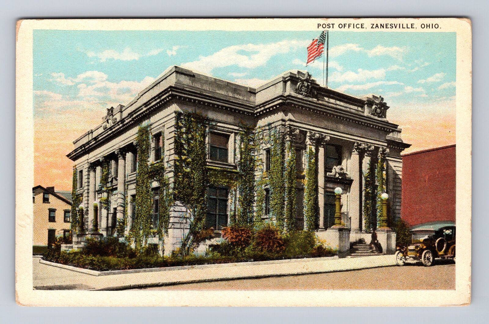 Zanesville OHOhio, United States Post Office, Antique, Vintage Postcard eBay