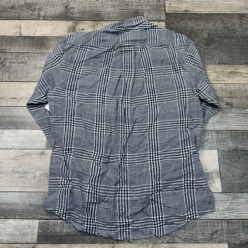 Musto Check Shirt Long Sleeve Regular Blue White Mens Large - Picture 7 of 7