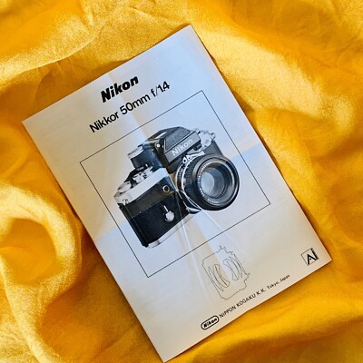 NIKON Nikkor 50 mm f/1.4 Bedienungsanleitung in J - E - D - S - F Von etwa 1977