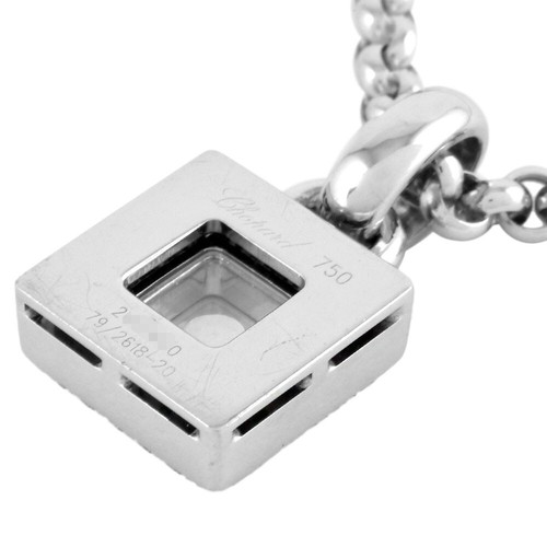 Chopard Happy Diamond Necklace Diamond 79/2618-20 K18WG Square 42.5cm 26.8g - Picture 5 of 6
