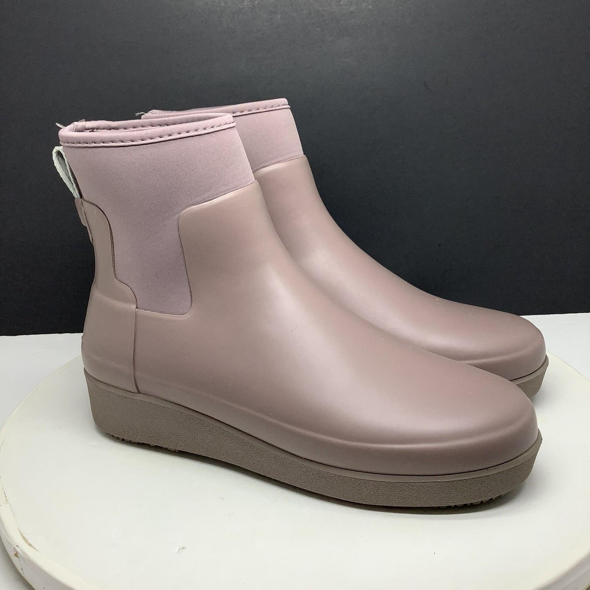 未使用 HUNTER REFINED CREEPER NEO CHELSEA Hunter Refined Creeper Neo Chelsea Boots Womens 10 Ankle Booties