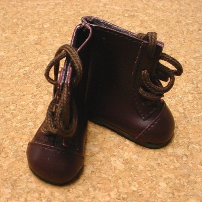 P91 Toni 54mm BLACK Lace-up Oxfords Wellie Wishers Doll Shoes 13/" Patsy