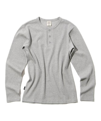 ASK availability first) AVIREX RIB L/S HENLEY NECK T-SHIRT new | eBay