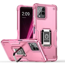 For T-Mobile REVVL 6/6X Pro/6X Pro 5G Metal Ring Magnetic Kickstand Case