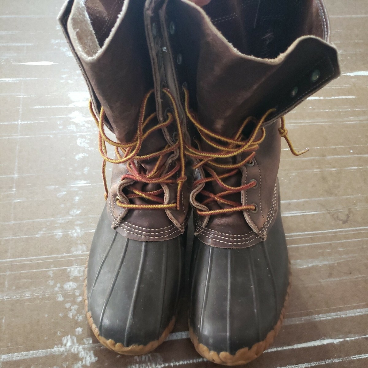 Vintage Fin & Fur Hunting Shoe Duck Boots Made In USA Made US Sz 8 Mens Vintage 40s LL Bean Duck Boots Maine Hunting Shoe 8” M6/W8  main image 3