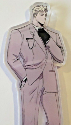 Unofficial Roses & Champagne BL Boy's Love Yaoi Caesar Gray Suit Acrylic Stand