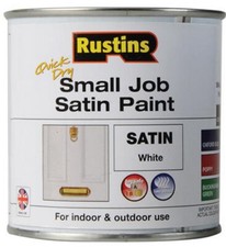 Small Job Gloss & Satin Colour Paint Rustins Indoor & Outdoor Use For Wood Metal