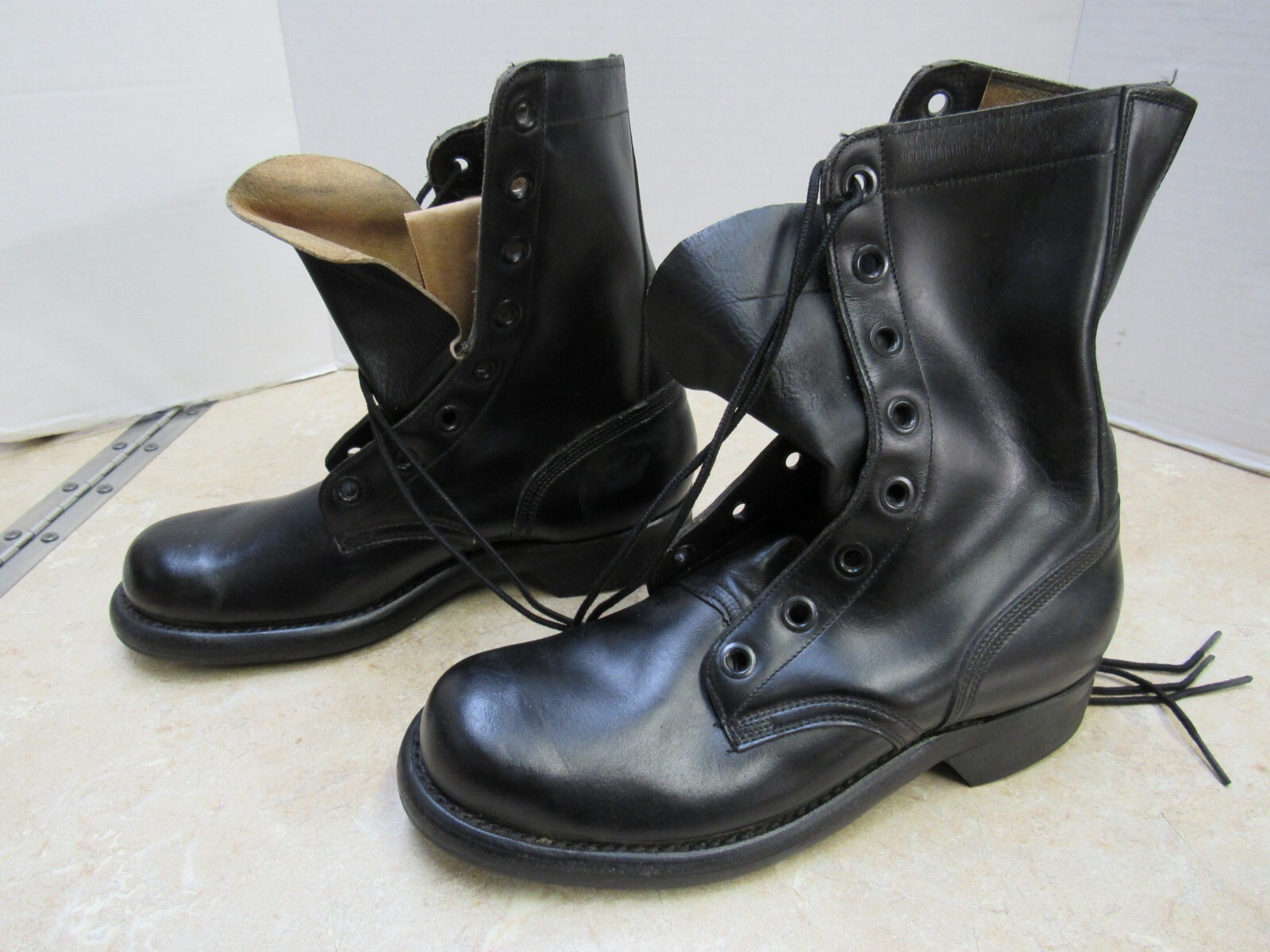 US Vietnam Era McNamara Boots M1962 Black Leather Combat 6 Narrow Dated