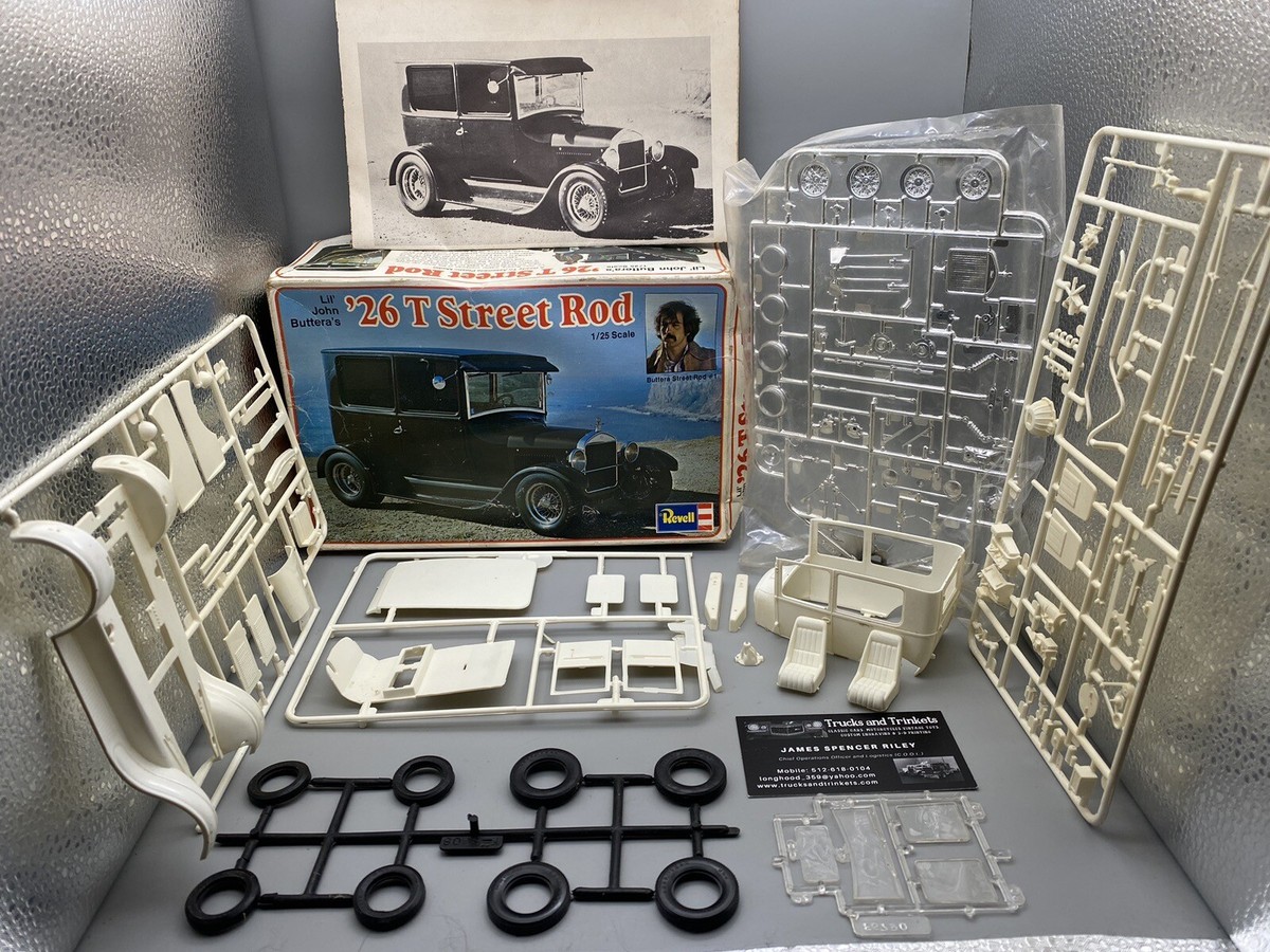 ハセガワ Revell 2箱セット 🏁 Revell Vintage Hot Rod Attempt I Record Car (Open Box) 1