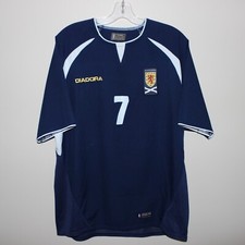 player issue? mint unworn Darren FLETCHER #7 Diadora SCOTLAND 2003-04 home shirt