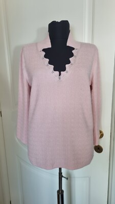 Neu Max Mara Pullover, Größe L, Farbe hellrosa UVP-250GBP