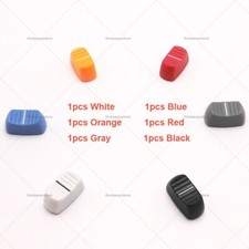 6pcs Slide Fader Knob Cap 23.2mmLx12mmW For Behringer Mixer hole 4mm 6 Colors 