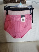 Women's 3-PK High-Waisted Panties By Prima Valentina Size S MSRP: 30