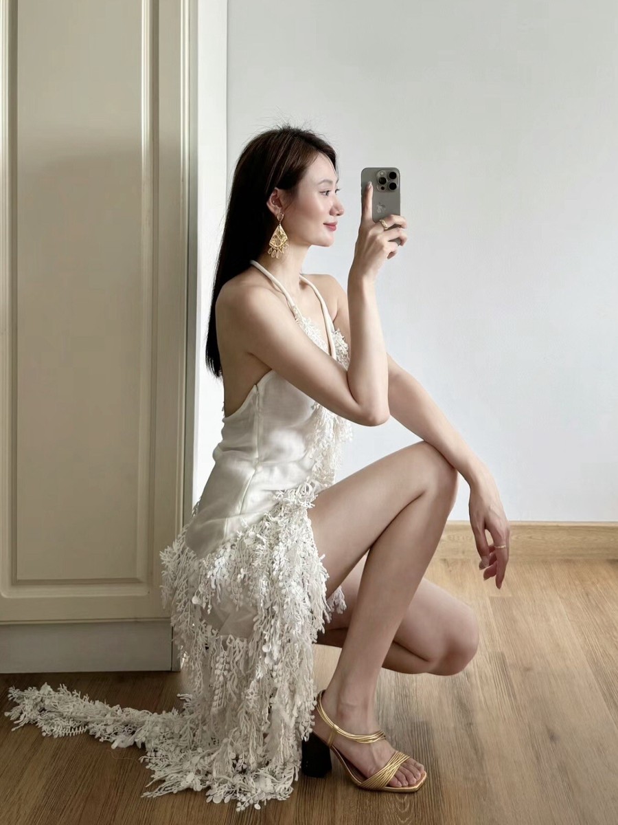 NWOT $1,950 Zimmermann Tama Sequin Asymmetric Linen Silk Organza Tank Dress  AU1 | eBay