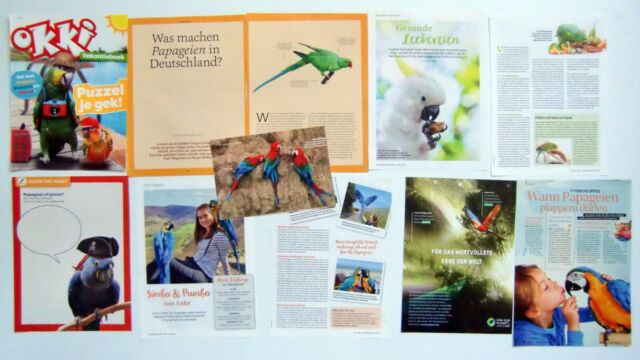 Papagei - Vogel - Parrot - Clippings Sammlung Konvolut Berichte Artikel Zeitung