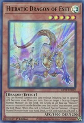 Hieratic Dragon of Eset - GFTP-EN049 - Ultra Rare - 1ST ED N/M