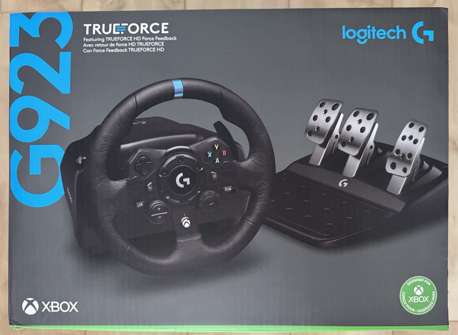 BRAND NEW LOGITECH G923 TRUE FORCE RACING WHEEL XBOX PC *BESTBUY