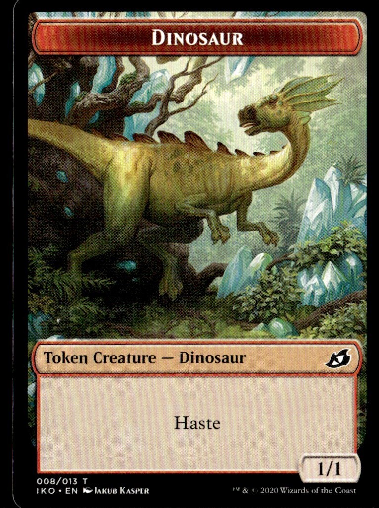 2020 Ikoria Dinosaur Token Lair of Behemoths Common #8 MTG Token